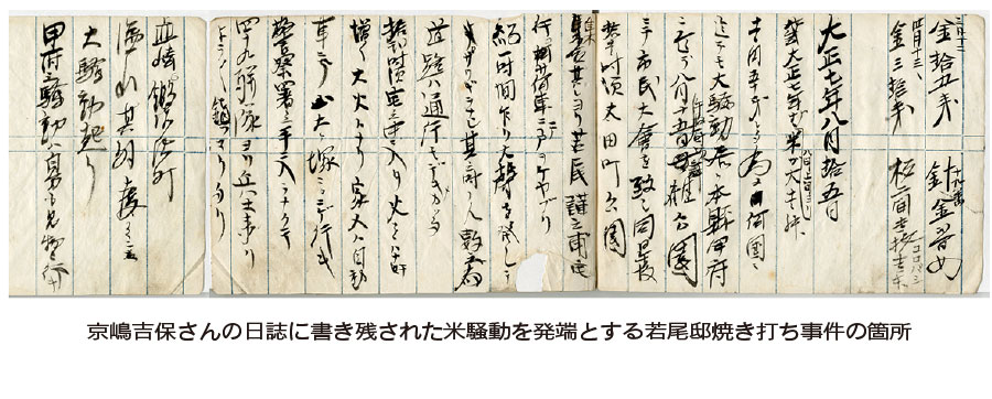 【山梨県】107年前の「米騒動」