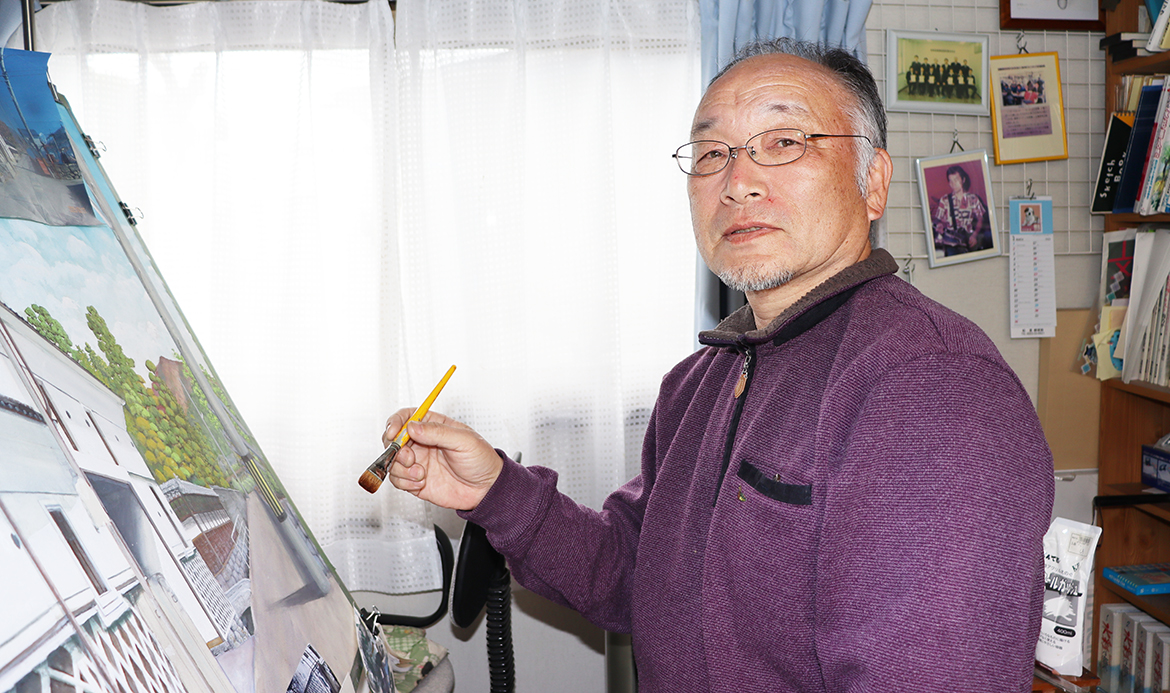【山梨県】〝武田二十四婦人図〟を描く