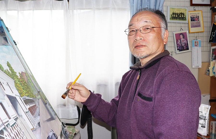 【山梨県】〝武田二十四婦人図〟を描く
